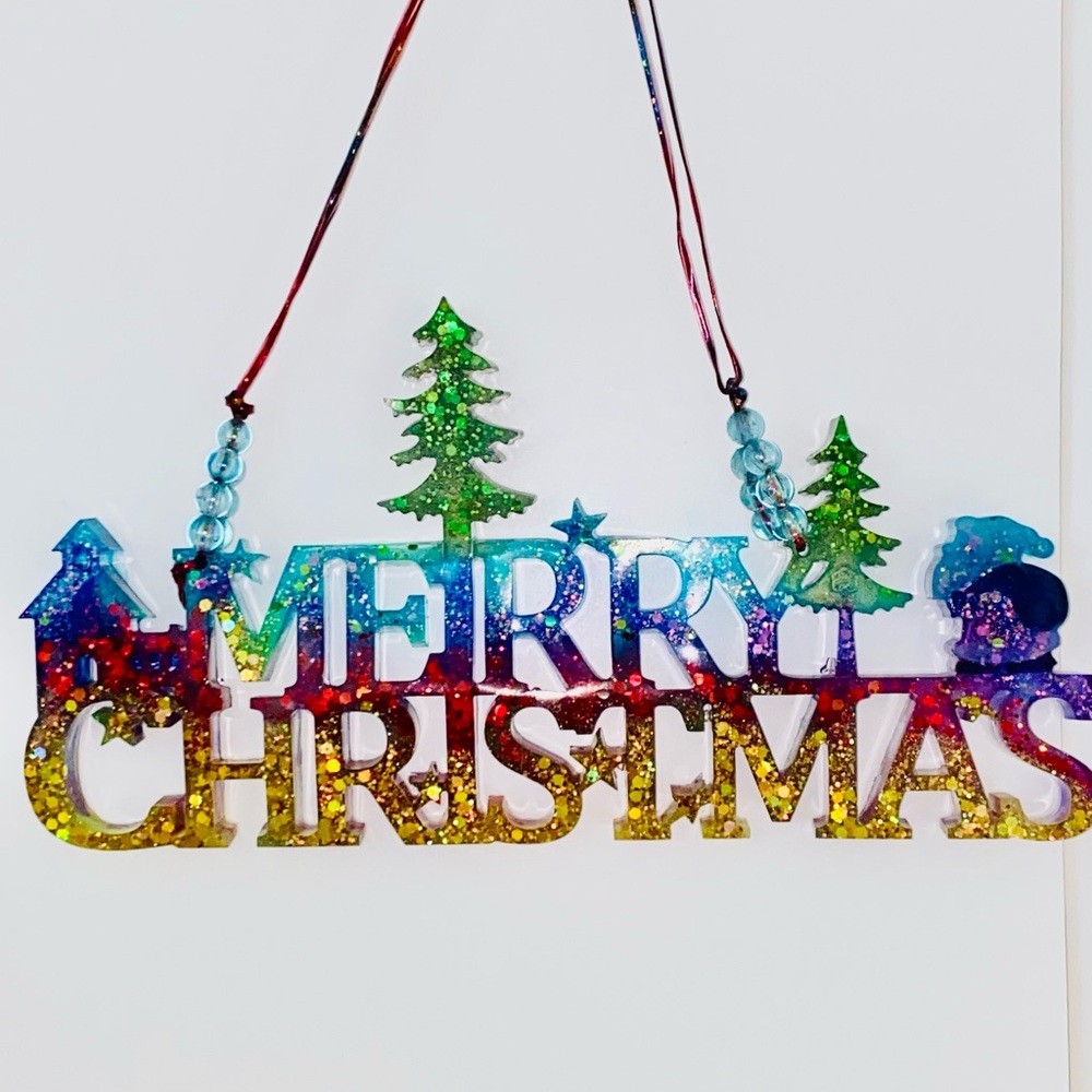 Colorful Merry Christmas Hanging Decoration